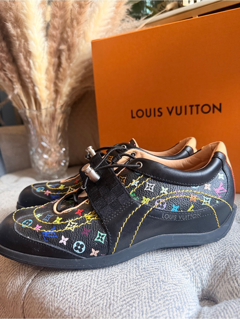Louis Vuitton Takashi Murakami Sneakers with Multicolor Monogram